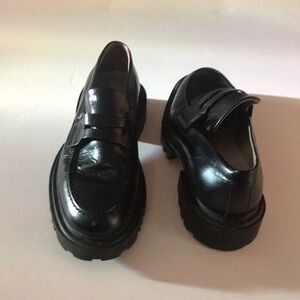 All saints Leather Penny Loafers - Classic Slip-On Dress Shoes